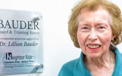 Dr. Lillian Bauder Recognized by NeighborRide