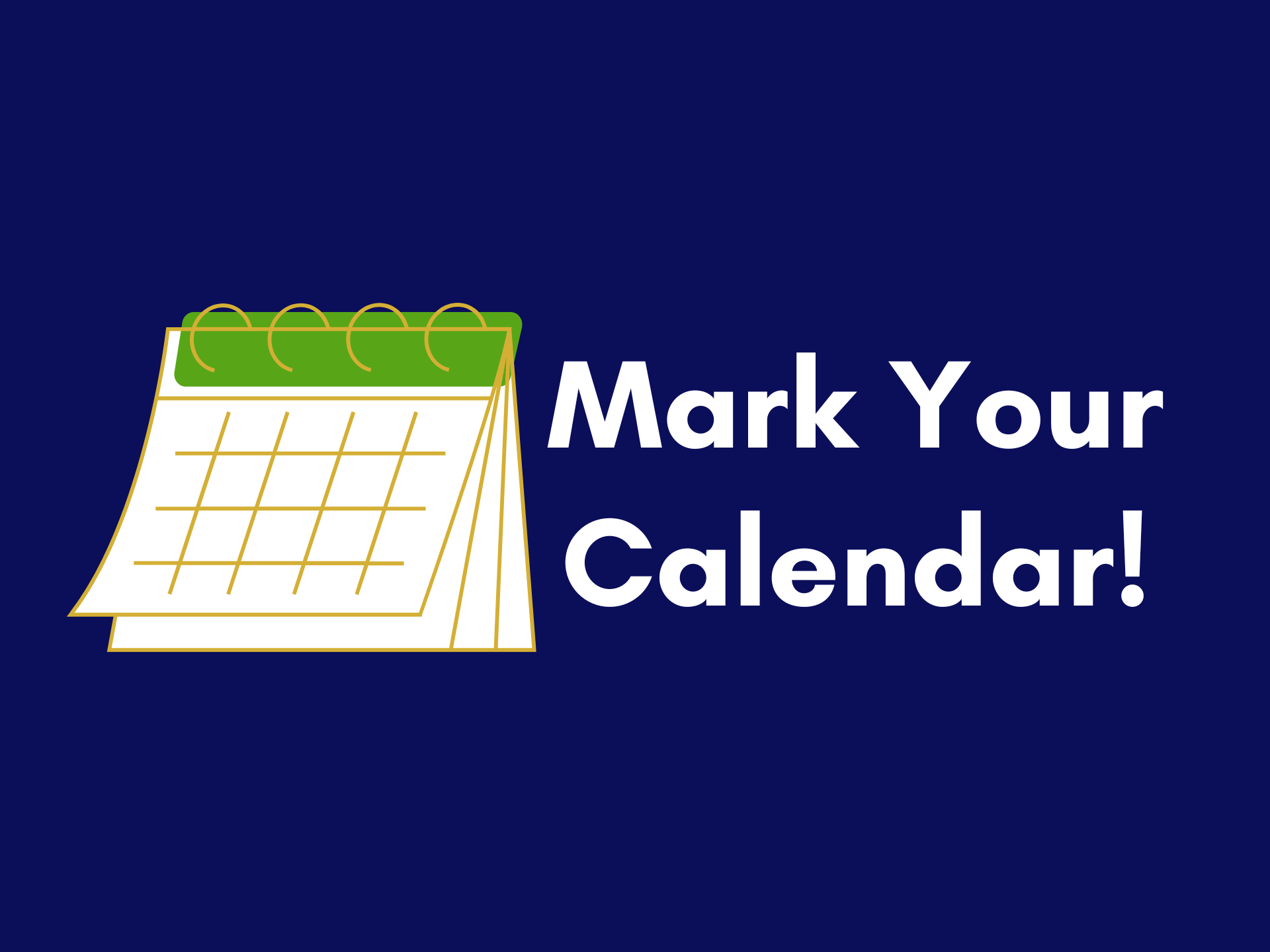 Mark your calendar with calendar icon